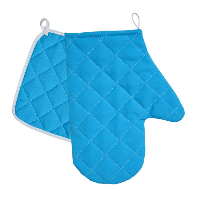 Zestaw kuchenny Gospodyni niebieski łapacz garnków i rękawica TM Jarosław